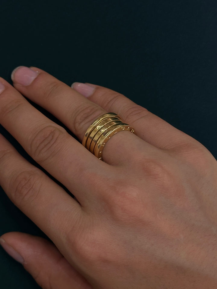 Bague signée BVLGARI "B.Zero 01" en or jaune